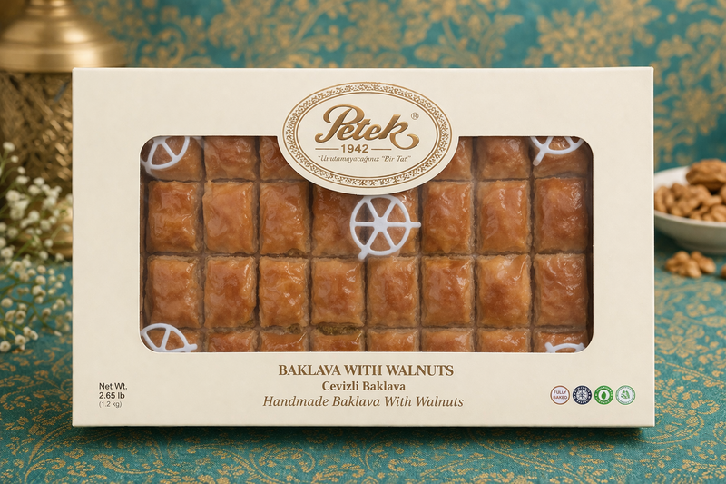 Petek Bakery Baklava Cevizli / Baklava Walnut (2.65 lb / 1.2 kg)