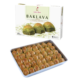 Golda Seashell (Midye) Baklava w/ Double Pistachios