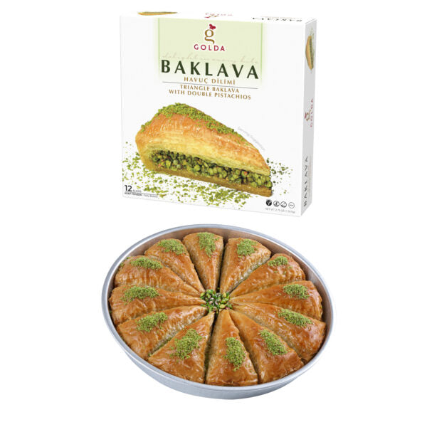 Golda Triangle Baklava w/ Double Pistachios