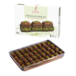 Golda Chocolate Baklava with Pistachios (6 x 3.1 lb)