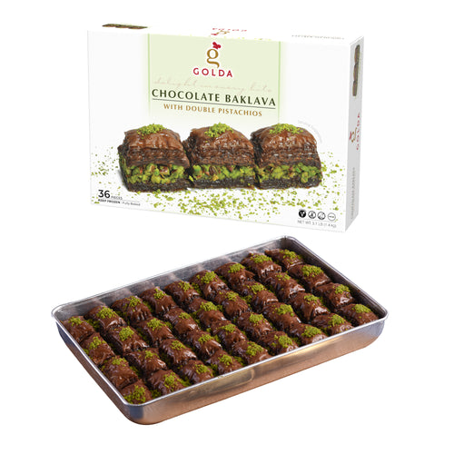 Golda Chocolate Baklava with Pistachios (6 x 3.1 lb)