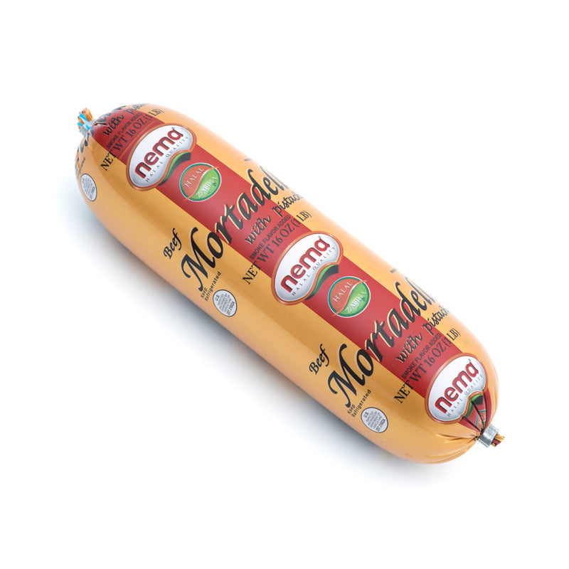 Nema Beef Mortadella with Pistachios Big Size (3 x 6 lb)